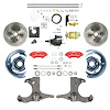 THB6726ZP 1967-1970 Chevy Truck, Hydraulic Assist Front Disc Brake Kit Red Wilwood Calipers - image 1