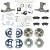 THB6756BXP 1967-1970 GM Truck 2WD, Hydraulic assist 4-Wheel Disc Kit, Black Wilwood Calipers - image 1