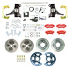 THB6756DZXP 1967-1970 GM Truck 2 in. Drop Hydraulic assist 4-Wheel Disc Kit Red Wilwood Calipers - image 1
