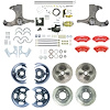 THB6756ZP 1967-1970 GM Truck 2WD Hydraulic assist 4-Wheel Disc Brake Kit, Red Wilwood Calipers - image 1