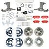 THB6756ZXP 1967-1970 GM Truck, 2WD Hydraulic assist 4-Wheel Disc Brake Kit Red Wilwood Calipers - image 1