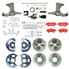 THB6756ZYP 1967-1970 GM Truck 2WD Hydraulic assist 4-Wheel Disc Brake Kit, Red Wilwood Calipers - image 1