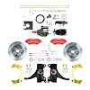 THB7125DZYP 1971-1972 GM C10 Truck 2 in. Drop Black Hydraulic Assist Disc Kit Red Wilwood Calipers - image 1
