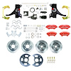 THB7155DZYP 1971-1972 C10 Truck 2 in. Drop Black Hydraulic Assist 4-Wheel Disc Red Wilwood Calipers - image 1