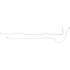 "73 - "80 Shortbed, Power Disc 2WD 1/2 - 3/4 Ton Front To Rear Brake Line, 2 Pcs. - image 1