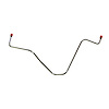 Fuel Line, Fuel Pump to Carburetor for 1958-1959 GM 261/270 6-Cylinder Engines [Stainless] - image 1