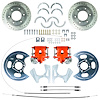 TRD4746Z GM 10 & 12 Bolt Rear Disc Brake Conversion Kit Fits Select 1973-1991 Chevy/GMC Trucks w/6-Lug Wheels [Red Calipers] - image 1