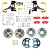 TSD6346DZP 1963-1970 GM Truck, 2 in. Drop, Manual 4-Wheel Disc Brake Kit; Red Wilwood Calipers - image 1