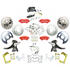TSD6346DZYP 1963-1970 GM Truck & Sub, 2 in. Drop Std 4-Wheel Disc Brake Kit, Red Wilwood Calipers - image 1