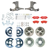 TWK6346ZP 1963-1970 GM Truck 2WD 4 Wheel "At The Wheel" Disc Brake Kit Red Wilwood Calipers - image 1