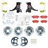 TWK7355DZP 1973-1987 GM Truck/Suburban 2 in. Drop 4-Wheel At The Wheel Disc Kit, Red Wilwood Calipers - image 1
