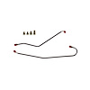 57 -58 Fuel Injection - Fuel Pump to Carb. Line 2 Lines AND 4 Fittings 6 Pcs. - Stainless - image 1