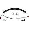 64 -65 350/365hp Chrome - Fuel Pump to Carb. Line Set 1 line 3 Fittings 1 Hose 4 Pcs. - image 1