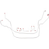 67 Pwr. Disc Conv. Front Brake Line Kit 7 pcs. OM - image 1