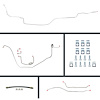 68 Nova Manual 4 Wheel Disc Conversion Complete Brake Line Kit 26 Pcs. - image 1