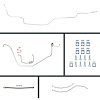 69 Nova Manual 4 Wheel Disc Conversion Complete Brake Line Kit 26 Pcs. - image 1