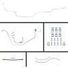 72 Nova Manual 4 Wheel Disc Conversion Complete Brake Line Kit 26 Pcs. - image 1