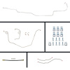 73 Nova Powerl 4 Wheel Disc Conversion Complete Brake Line Kit 26 Pcs. - image 1