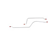 62-65 Rear Disc Conversion - Rear Axle Brake Lines 2 Pcs. - image 1