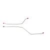 66 -67 Nova Rear Disc Rear Axle Brake Lines 2 Pcs. - image 1
