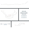 62 Nova Manual 4 Wheel Disc Conversion Complete Brake Line Kit 26 Pcs. Stainless - image 1