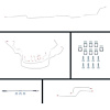 63 Nova Manual 4 Wheel Disc Conversion Complete Brake Line Kit 26 Pcs. Stainless - image 1