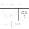 66 Nova Manual 4 Wheel Disc Conversion Complete Brake Line Kit 26 Pcs. Stainless - image 1