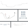 68 Nova Manual Disc Conversion Complete Brake Line Kit 26 Pcs. Stainless - image 1