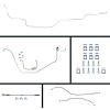 69 Nova Manual Disc Conversion Complete Brake Line Kit 26 Pcs. Stainless - image 1