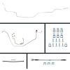 71 Nova Manual 4 Wheel Disc Conversion Complete Brake Line Kit 26 Pcs. Stainless - image 1
