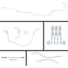 1969-1974 Nova Power Disc Conversion Complete Brake Line Kit 26 Pcs. Stainless - image 1