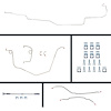 70 Nova Power Disc Conversion Complete Brake Line Kit 26 Pcs. Stainless - image 1
