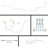 71 Nova Power 4 Wheel Disc Conversion Complete Brake Line Kit 26 Pcs. Stainless - image 1