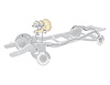 ZBS3002 Complete Brake Line Kit 1968-1969 Ford Mustang Power Disc V8, with 8 in. Axle