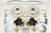Ford 9" Rear Disc Brake Conversion Kit Cross-Drilled Rotors - image 1