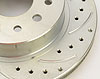 Ford 9" Rear Disc Brake Conversion Kit Cross-Drilled Rotors - image 4