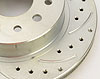 Ford 9" Rear Disc Brake Conversion Kit Cross-Drilled Rotors - image 4