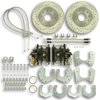 Ford 9" Rear Disc Brake Conversion Kit Driiled & Slotted Rotors - image 2