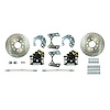 Ford 9 in. Rear Disc Brake Conversion Kit [Non Cross-Drilled Rotors] Black Calipers - image 1