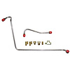 68 -70 302/351 2 BBL - Fuel Pump to Carb. Line - Stainless - image 1