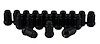 Spline Drive Bulge Acorn Lug Nut Set Closed - image 1