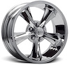 Booster Wheel - Chrome Size: 18" x 9" - image 1