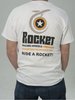 Rocket Racing Wheels Logo TShirt White Small - image 2