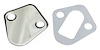 Plain Chrome Fuel Pump Block-Off Plate Big Block Chevy 396-502 - image 1