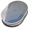 Pinstriped Oval Aluminum Air Cleaner Set 8-3/8" x 12" - image 1