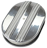 1/2 Finned Oval Aluminum Air Cleaner Set 8-3/8" x 12" - image 1
