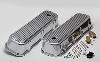 Polished Finned Aluminum Valve Covers 1965-95 Big Block Chevy 396-502 - image 1