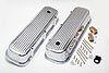 Polished Finned Aluminum Valve Covers 1965-95 Big Block Chevy 396-502 - image 3
