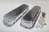 Polished Finned Aluminum Valve Covers 1965-95 Big Block Chevy 396-502 - image 4