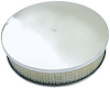Plain Round Aluminum Air Cleaner Set 14" Diameter - image 1